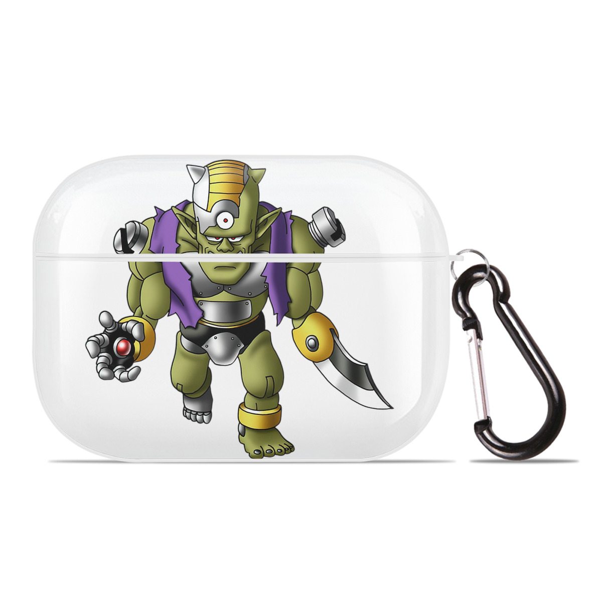 （画像用） ドラゴンクエスト Doragon Kuesuto Dragon Quest 【AirPods Pro用】ハードシェル保護ケース 耐衝撃・防指紋・カラビナ付き商品仕様