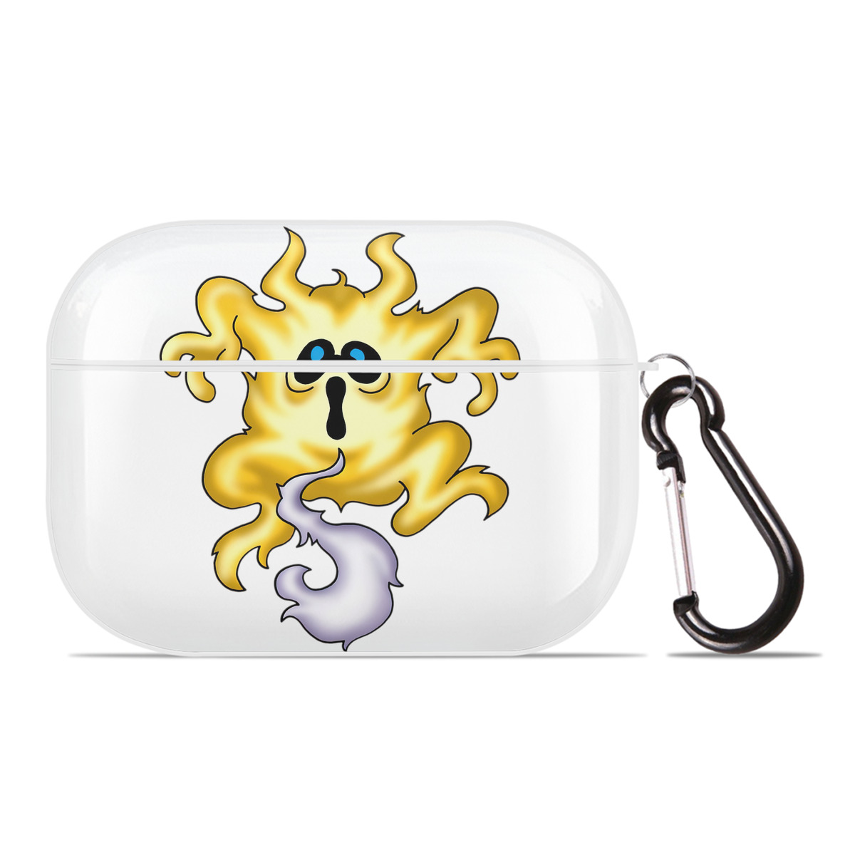 （画像用） ドラゴンクエスト Doragon Kuesuto Dragon Quest 【AirPods Pro用】ハードシェル保護ケース 耐衝撃・防指紋・カラビナ付き商品仕様