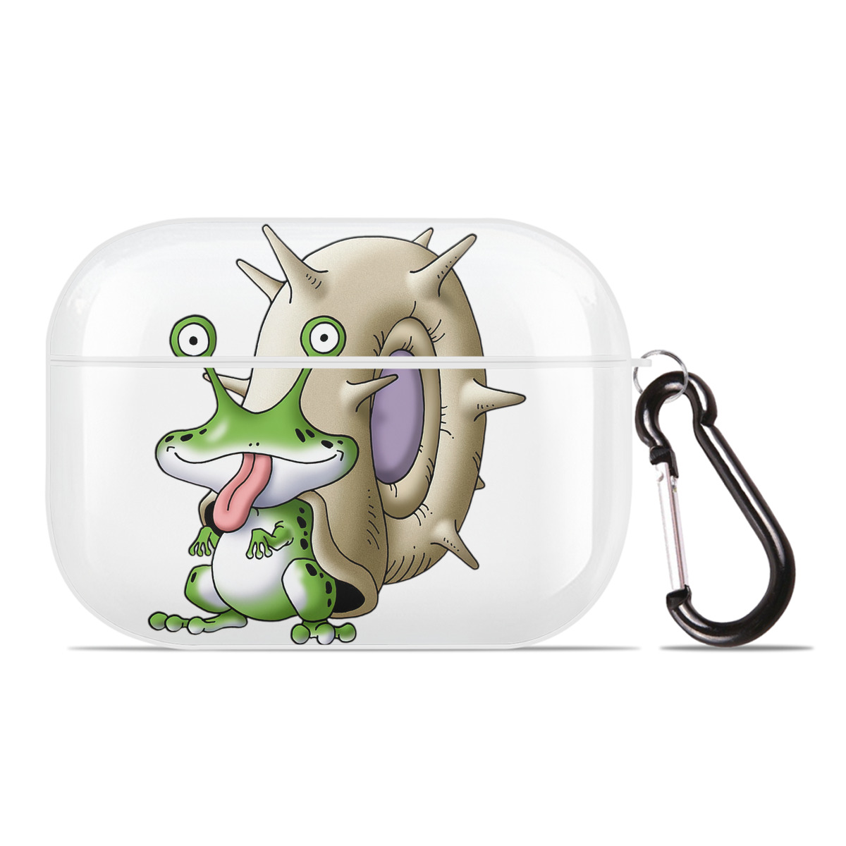 （画像用） ドラゴンクエスト Doragon Kuesuto Dragon Quest 【AirPods Pro用】ハードシェル保護ケース 耐衝撃・防指紋・カラビナ付き商品仕様