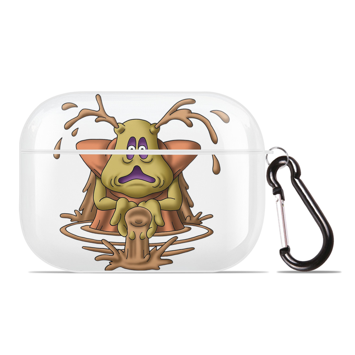 （画像用） ドラゴンクエスト Doragon Kuesuto Dragon Quest 【AirPods Pro用】ハードシェル保護ケース 耐衝撃・防指紋・カラビナ付き商品仕様