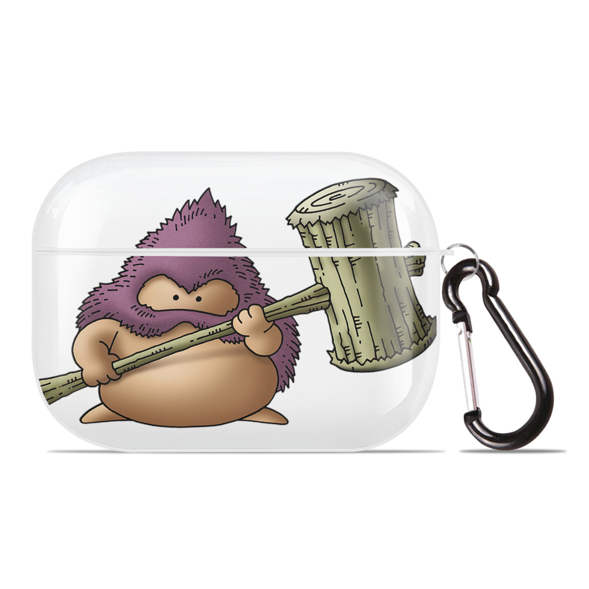 （画像用） ドラゴンクエスト Doragon Kuesuto Dragon Quest 【AirPods Pro用】ハードシェル保護ケース 耐衝撃・防指紋・カラビナ付き商品仕様