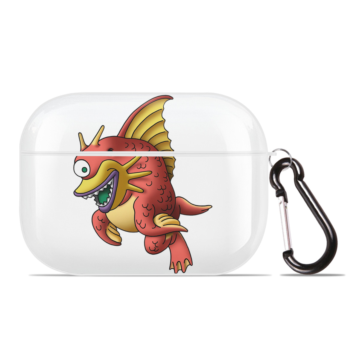 （画像用） ドラゴンクエスト Doragon Kuesuto Dragon Quest 【AirPods Pro用】ハードシェル保護ケース 耐衝撃・防指紋・カラビナ付き商品仕様