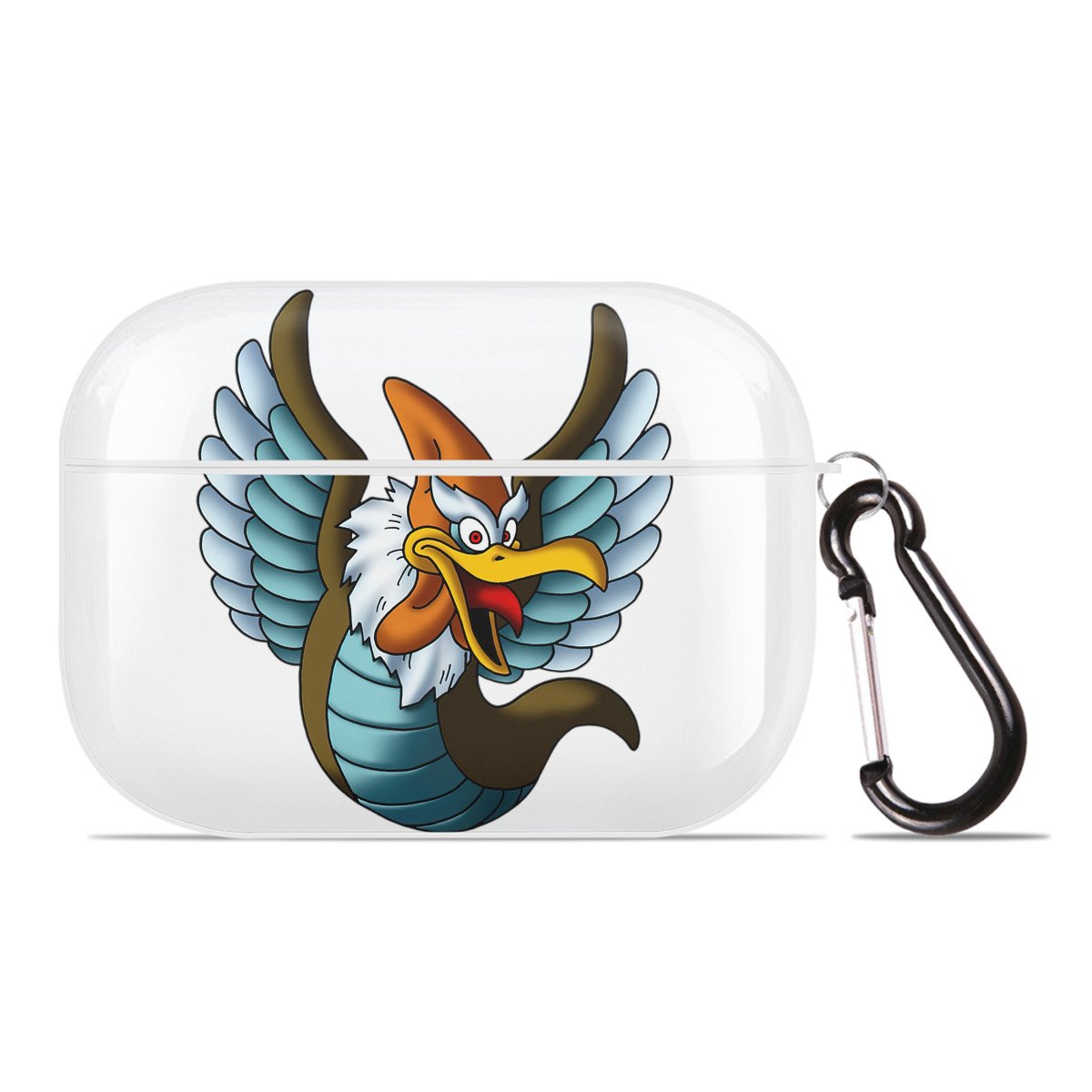 （画像用） ドラゴンクエスト Doragon Kuesuto Dragon Quest 【AirPods Pro用】ハードシェル保護ケース 耐衝撃・防指紋・カラビナ付き商品仕様