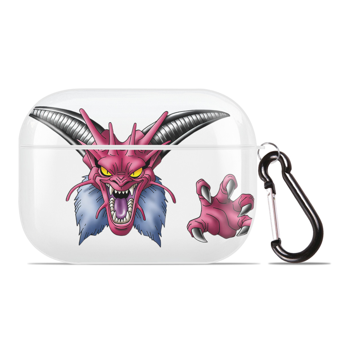 （画像用） ドラゴンクエスト Doragon Kuesuto Dragon Quest 【AirPods Pro用】ハードシェル保護ケース 耐衝撃・防指紋・カラビナ付き商品仕様