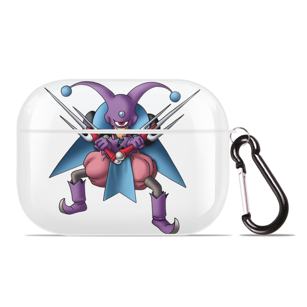 （画像用） ドラゴンクエスト Doragon Kuesuto Dragon Quest 【AirPods Pro用】ハードシェル保護ケース 耐衝撃・防指紋・カラビナ付き商品仕様