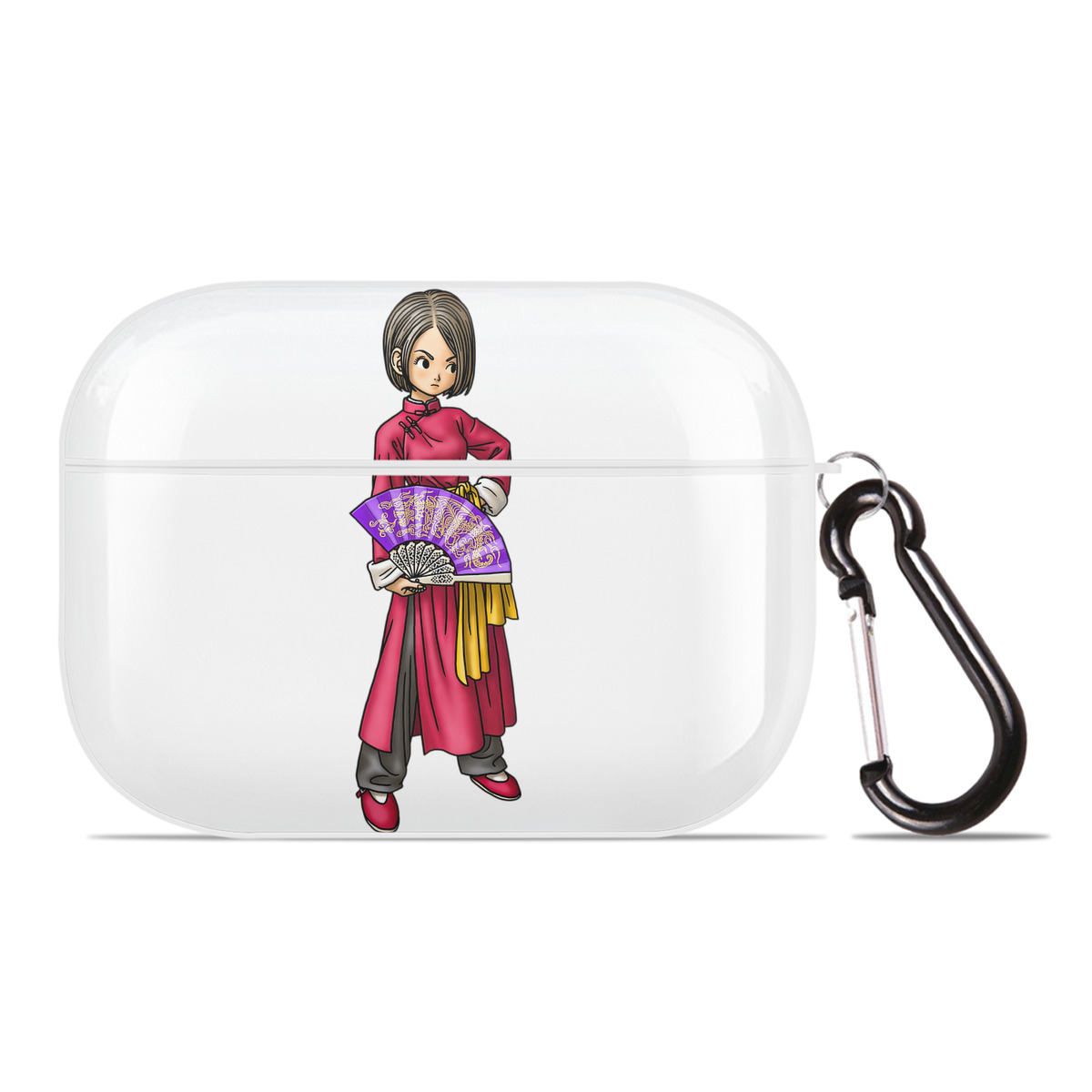 （画像用） ドラゴンクエスト Doragon Kuesuto Dragon Quest 【AirPods Pro用】ハードシェル保護ケース 耐衝撃・防指紋・カラビナ付き商品仕様