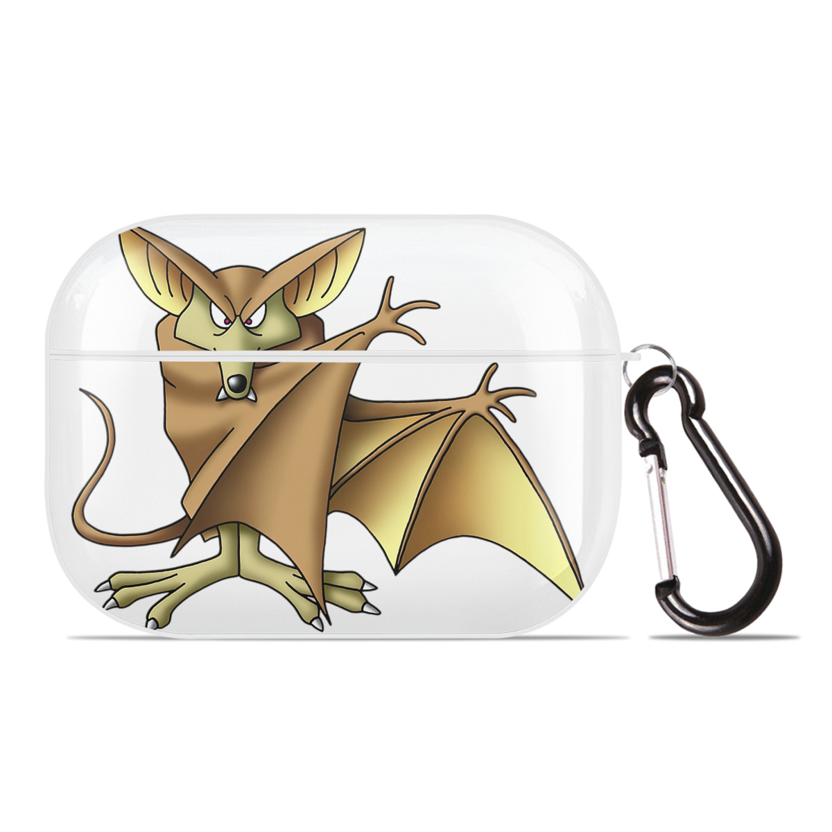 （画像用） ドラゴンクエスト Doragon Kuesuto Dragon Quest 【AirPods Pro用】ハードシェル保護ケース 耐衝撃・防指紋・カラビナ付き商品仕様