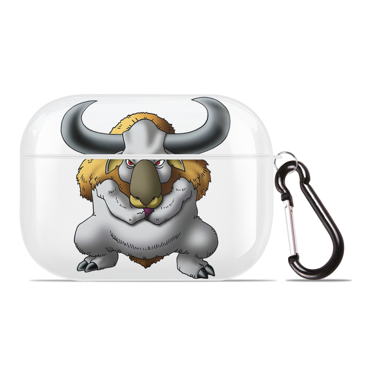 （画像用） ドラゴンクエスト Doragon Kuesuto Dragon Quest 【AirPods Pro用】ハードシェル保護ケース 耐衝撃・防指紋・カラビナ付き商品仕様