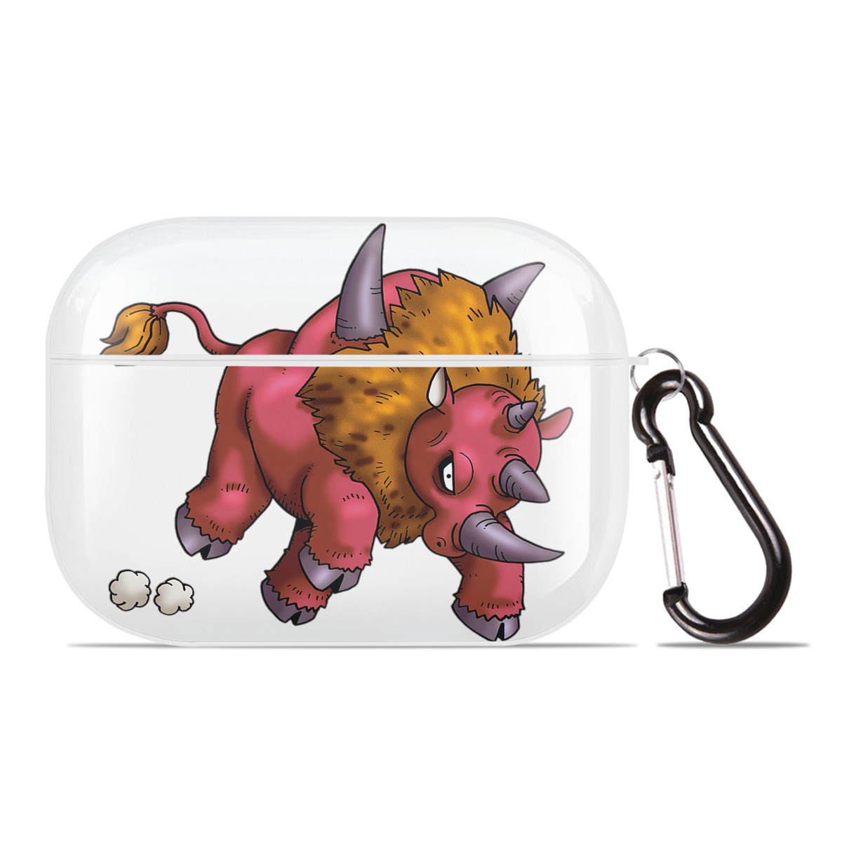（画像用） ドラゴンクエスト Doragon Kuesuto Dragon Quest 【AirPods Pro用】ハードシェル保護ケース 耐衝撃・防指紋・カラビナ付き商品仕様
