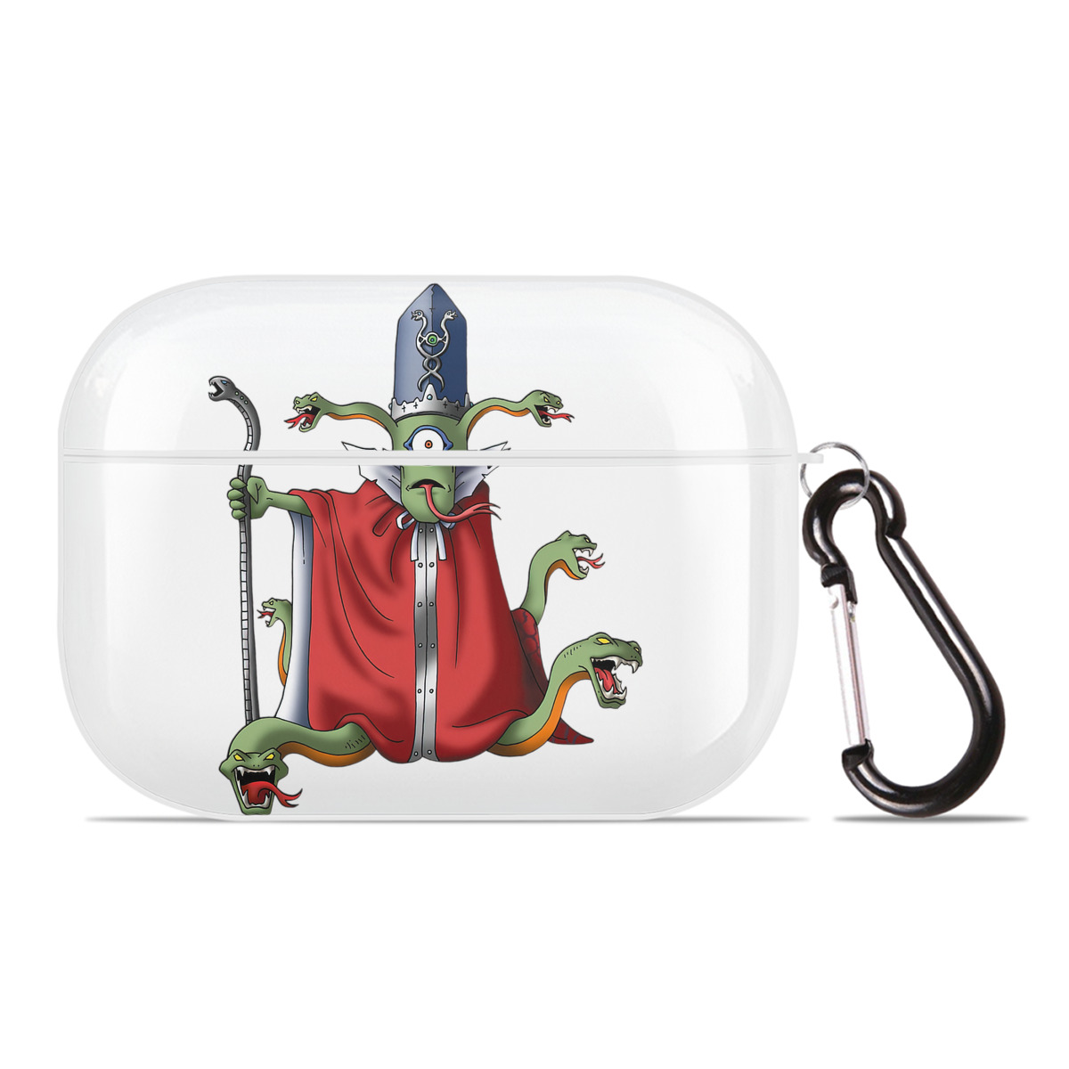 （画像用） ドラゴンクエスト Doragon Kuesuto Dragon Quest 【AirPods Pro用】ハードシェル保護ケース 耐衝撃・防指紋・カラビナ付き商品仕様