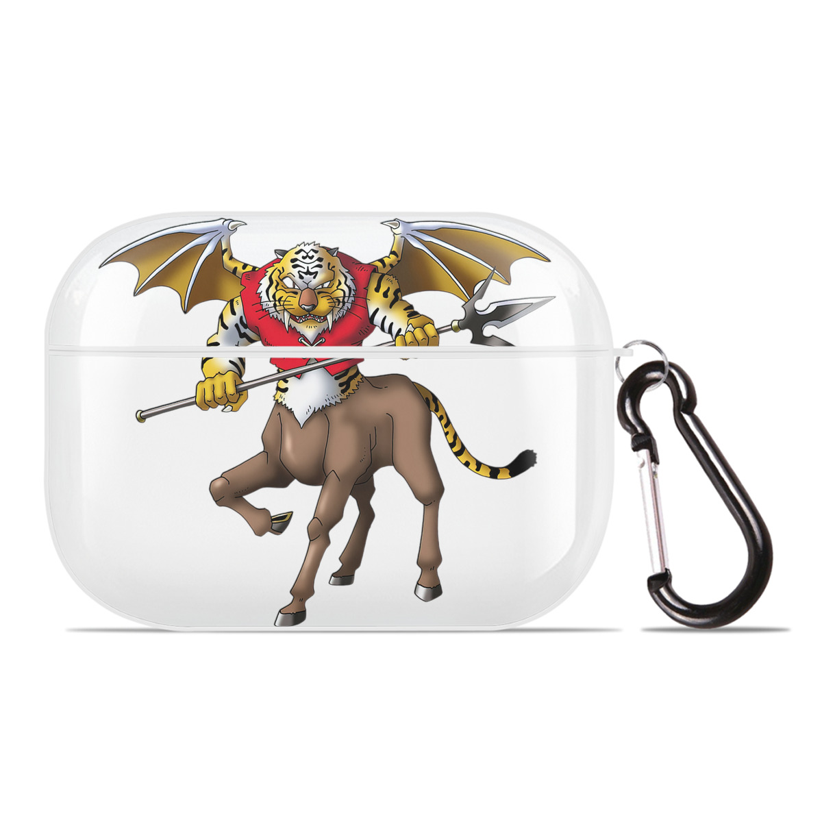 （画像用） ドラゴンクエスト Doragon Kuesuto Dragon Quest 【AirPods Pro用】ハードシェル保護ケース 耐衝撃・防指紋・カラビナ付き商品仕様
