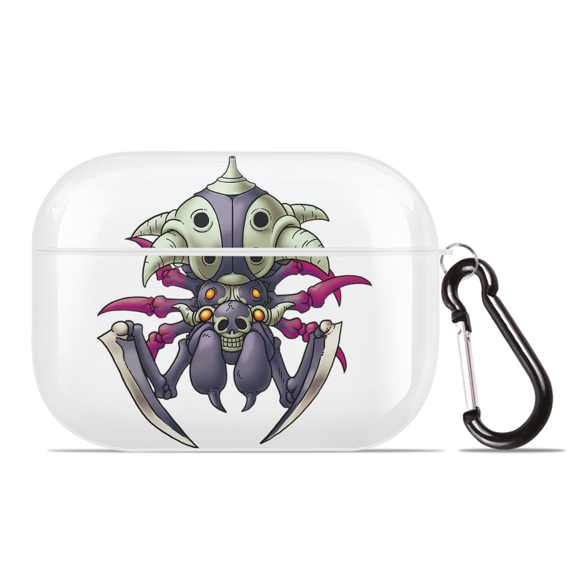（画像用） ドラゴンクエスト Doragon Kuesuto Dragon Quest 【AirPods Pro用】ハードシェル保護ケース 耐衝撃・防指紋・カラビナ付き商品仕様
