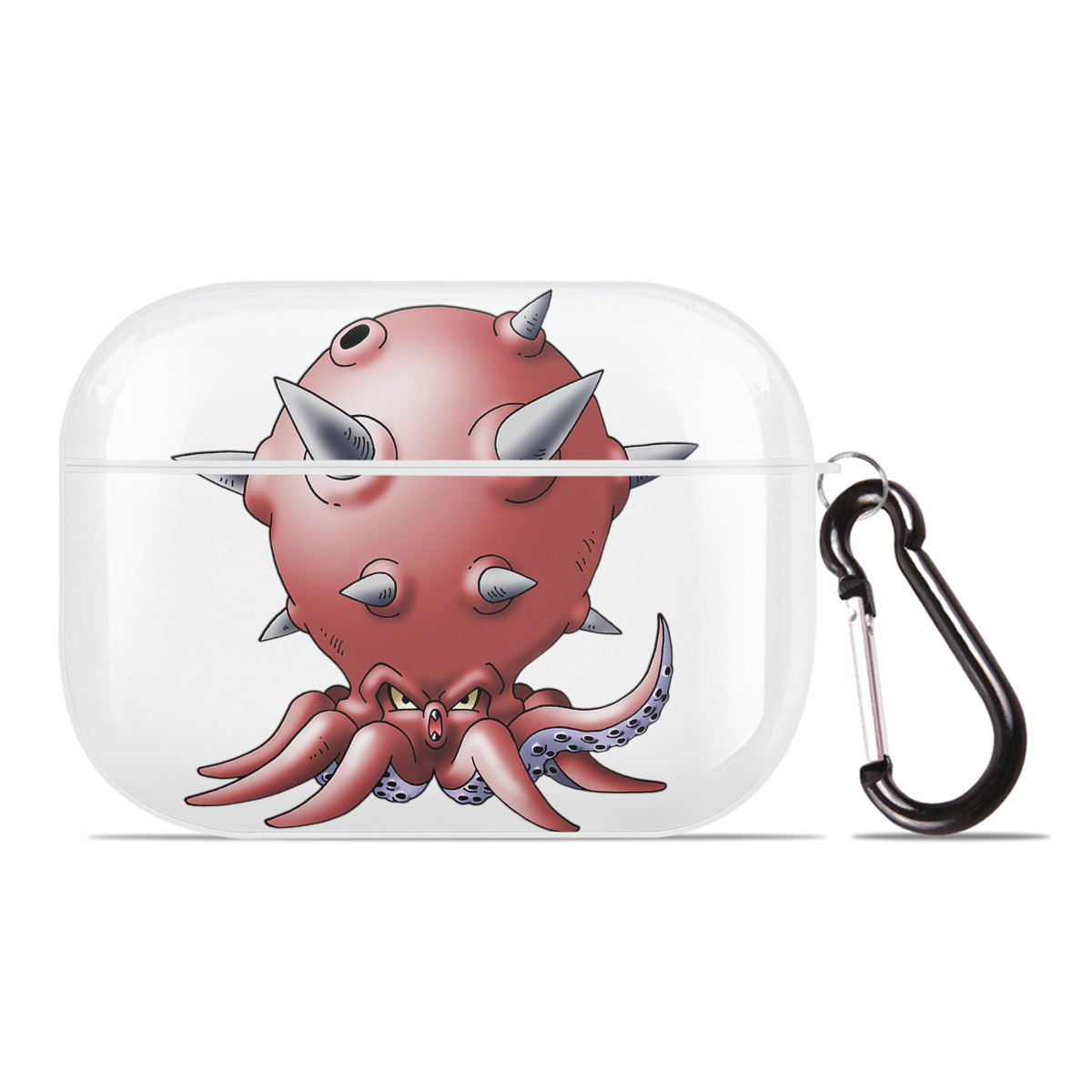 （画像用） ドラゴンクエスト Doragon Kuesuto Dragon Quest 【AirPods Pro用】ハードシェル保護ケース 耐衝撃・防指紋・カラビナ付き商品仕様