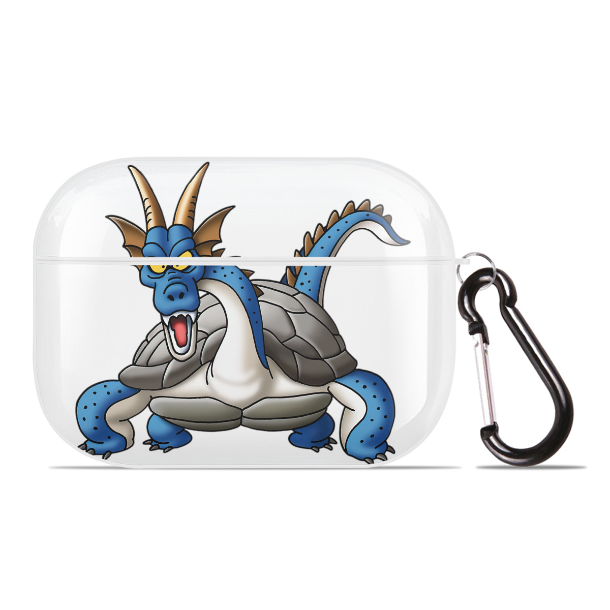 （画像用） ドラゴンクエスト Doragon Kuesuto Dragon Quest 【AirPods Pro用】ハードシェル保護ケース 耐衝撃・防指紋・カラビナ付き商品仕様