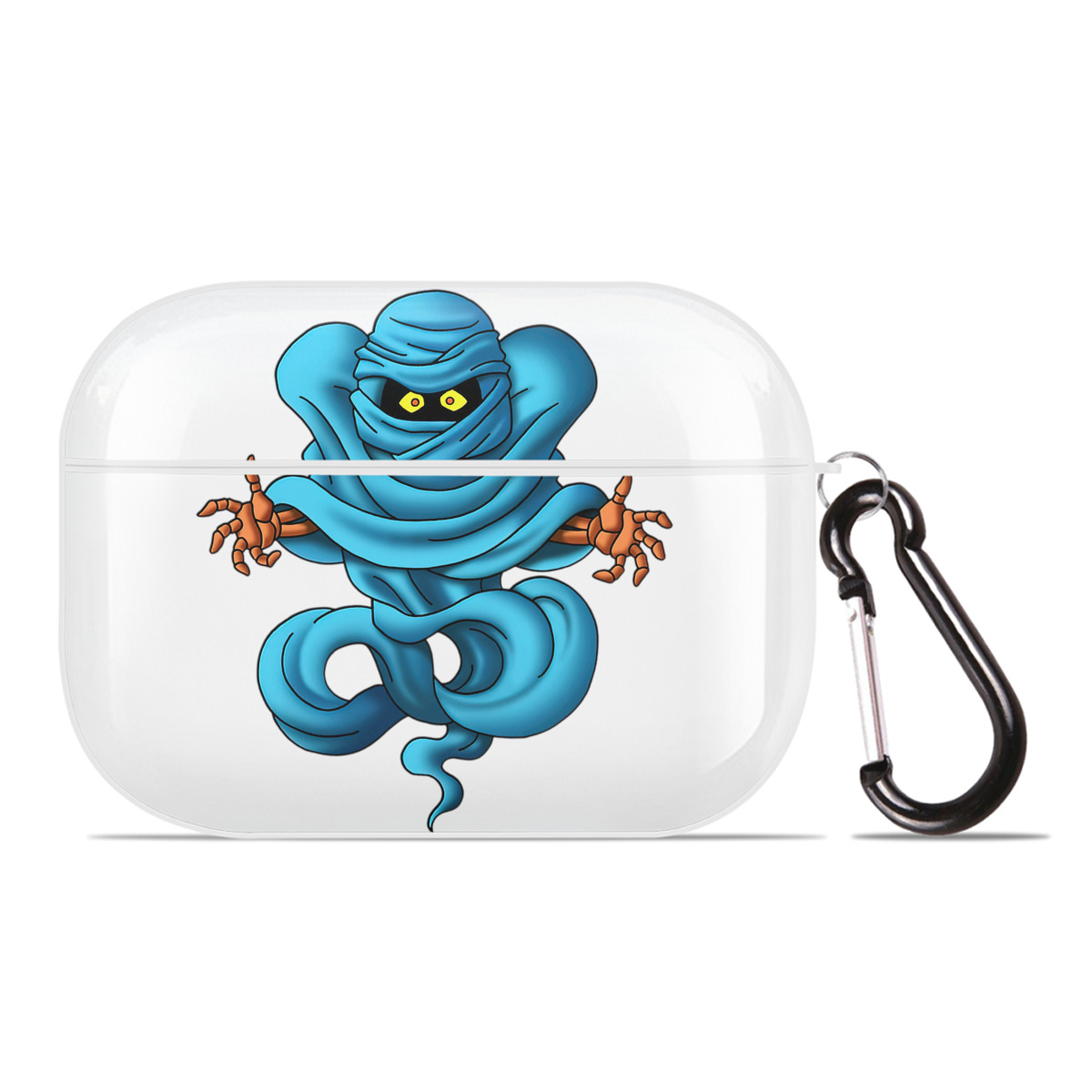（画像用） ドラゴンクエスト Doragon Kuesuto Dragon Quest 【AirPods Pro用】ハードシェル保護ケース 耐衝撃・防指紋・カラビナ付き商品仕様