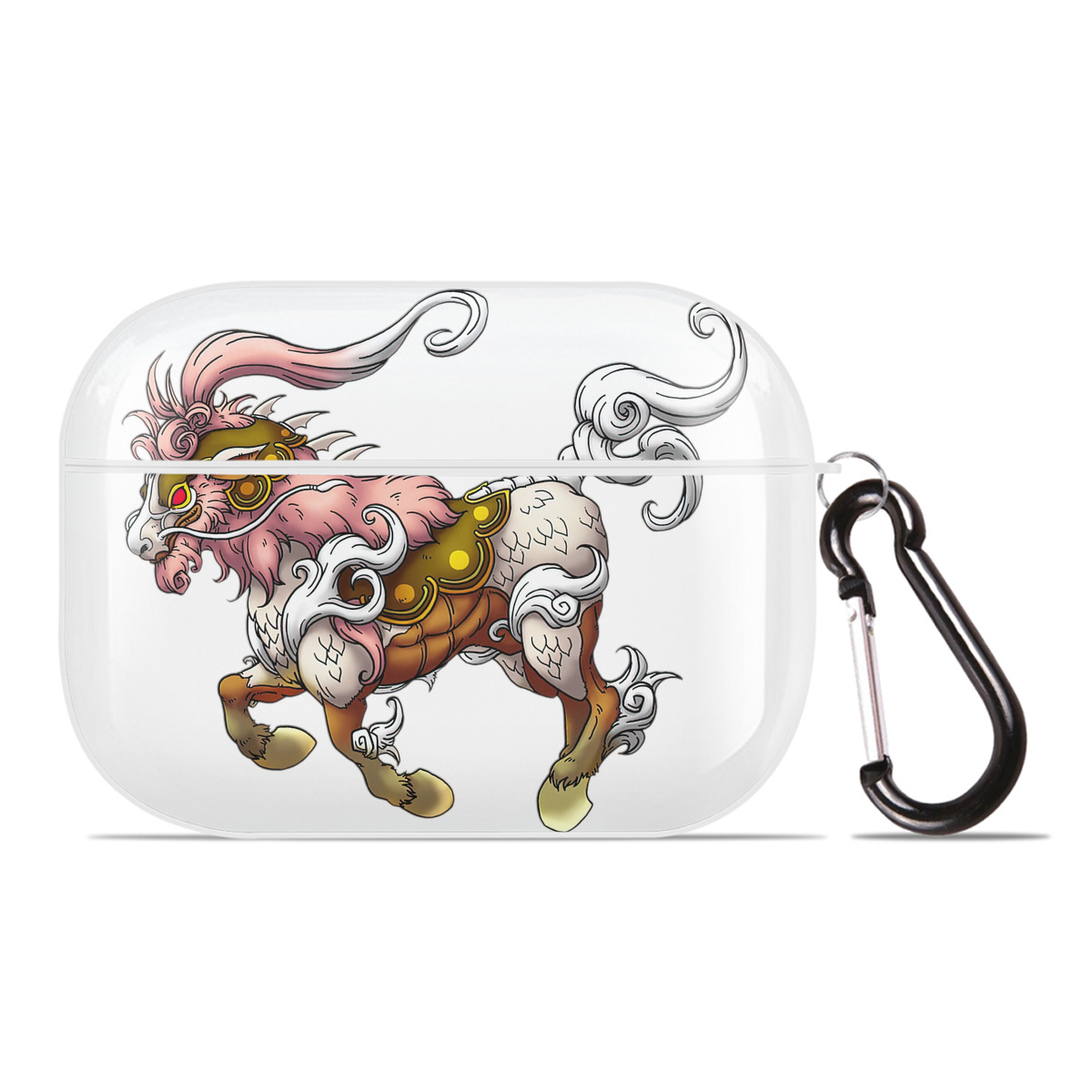 （画像用） ドラゴンクエスト Doragon Kuesuto Dragon Quest 【AirPods Pro用】ハードシェル保護ケース 耐衝撃・防指紋・カラビナ付き商品仕様
