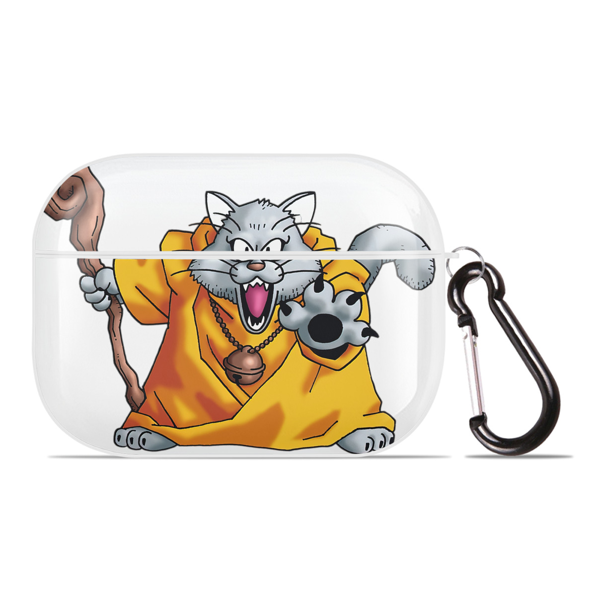 （画像用） ドラゴンクエスト Doragon Kuesuto Dragon Quest 【AirPods Pro用】ハードシェル保護ケース 耐衝撃・防指紋・カラビナ付き商品仕様