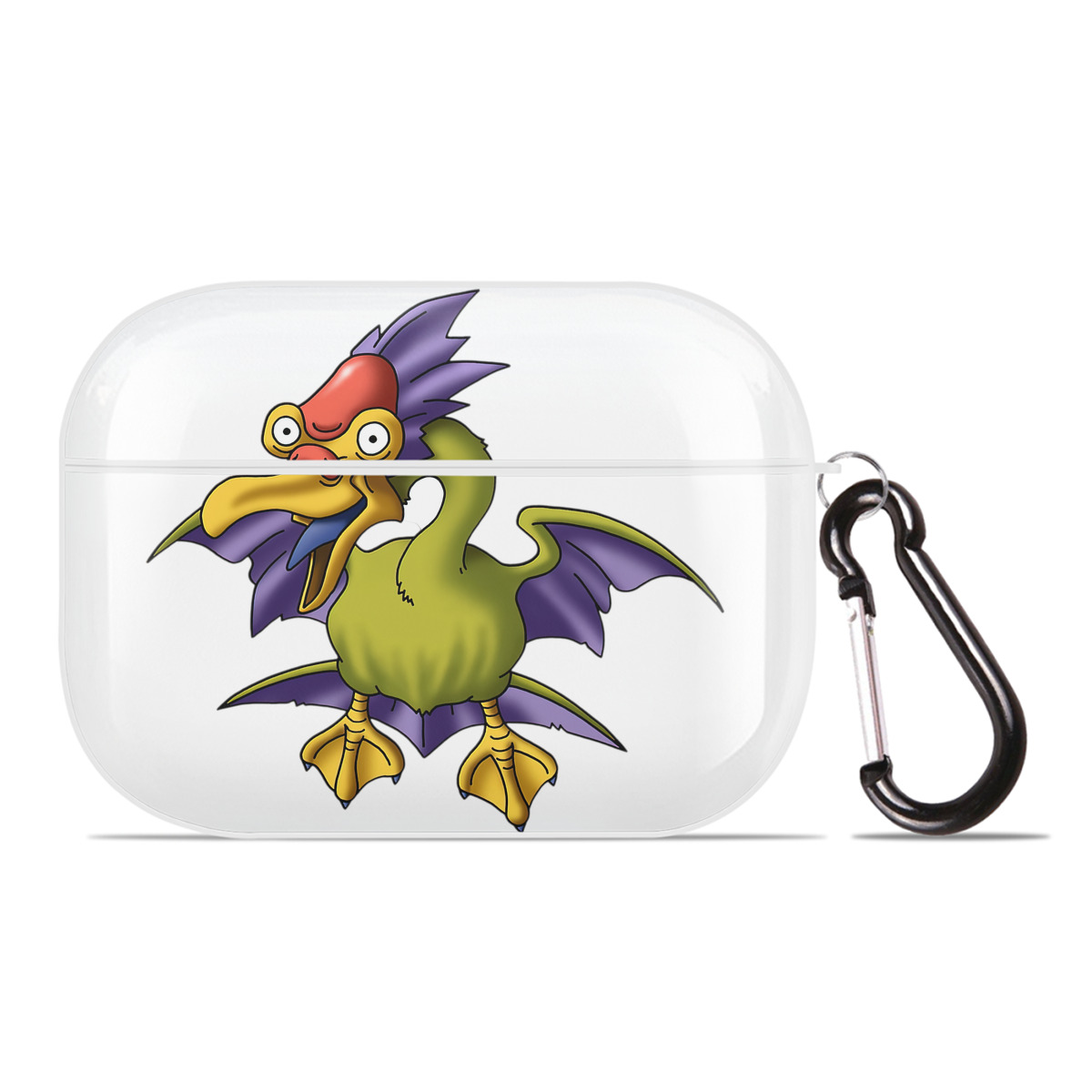 （画像用） ドラゴンクエスト Doragon Kuesuto Dragon Quest 【AirPods Pro用】ハードシェル保護ケース 耐衝撃・防指紋・カラビナ付き商品仕様