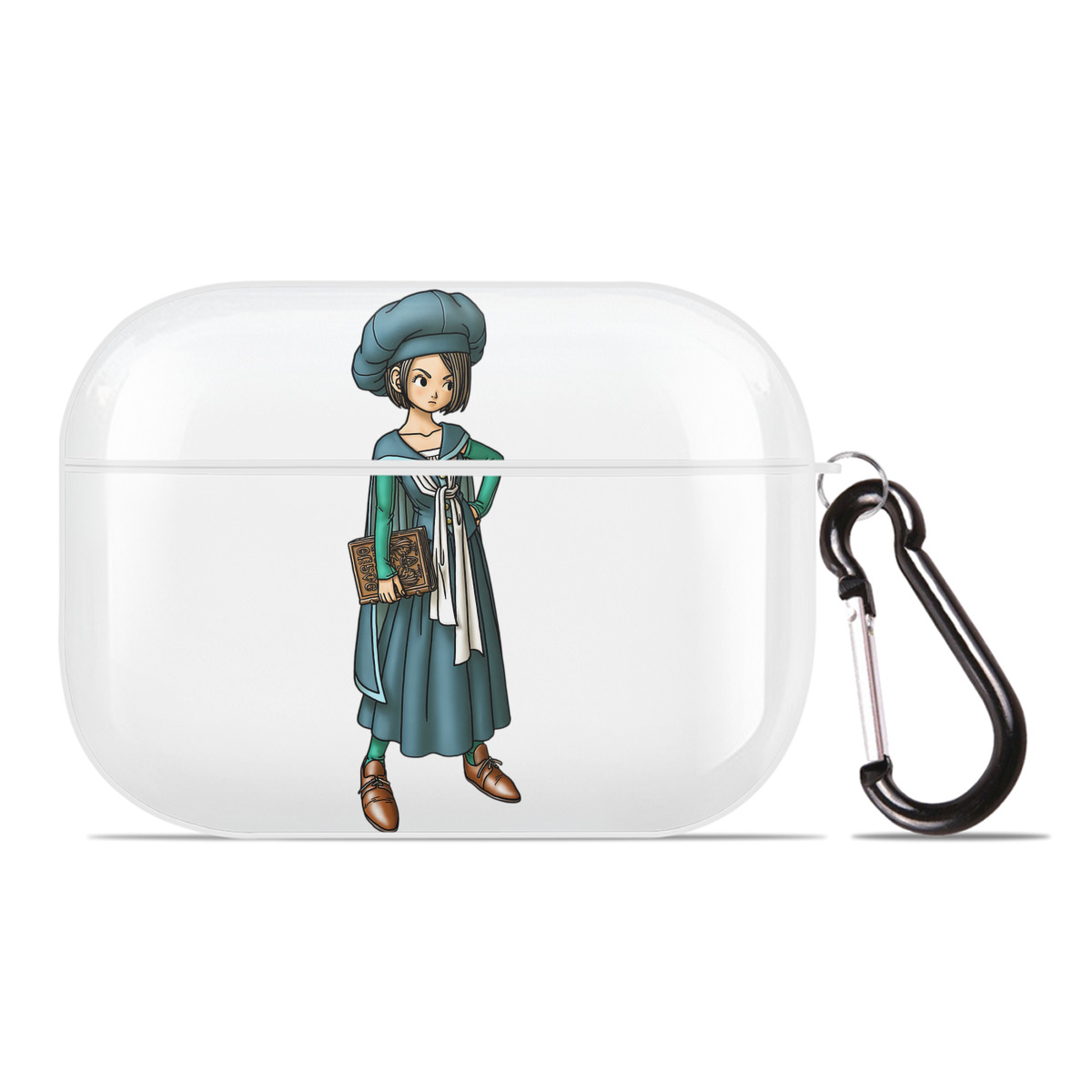 （画像用） ドラゴンクエスト Doragon Kuesuto Dragon Quest 【AirPods Pro用】ハードシェル保護ケース 耐衝撃・防指紋・カラビナ付き商品仕様