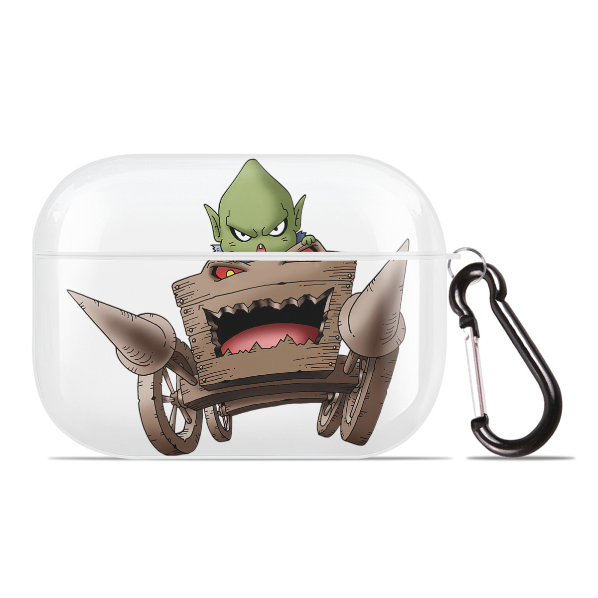 （画像用） ドラゴンクエスト Doragon Kuesuto Dragon Quest 【AirPods Pro用】ハードシェル保護ケース 耐衝撃・防指紋・カラビナ付き商品仕様
