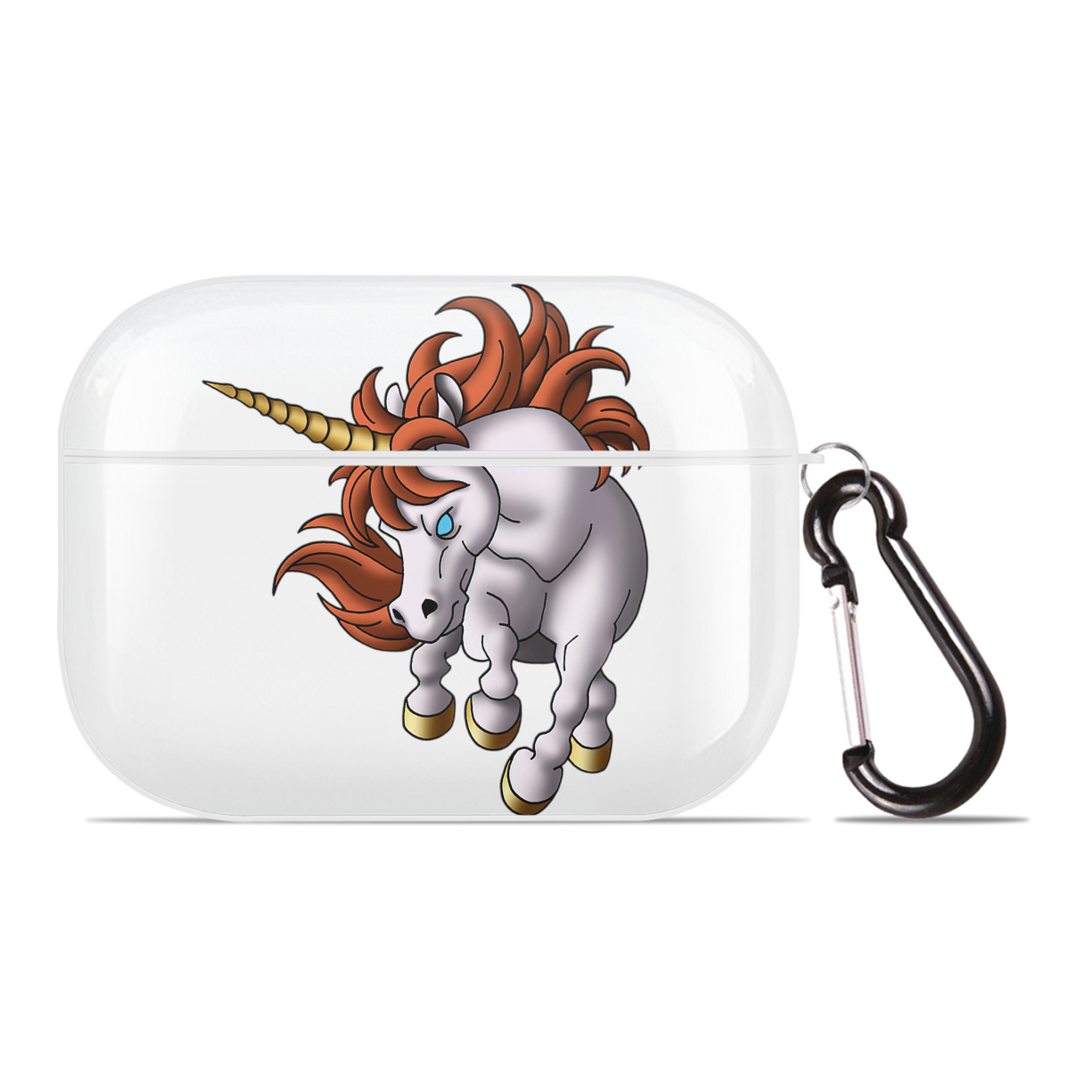 （画像用） ドラゴンクエスト Doragon Kuesuto Dragon Quest 【AirPods Pro用】ハードシェル保護ケース 耐衝撃・防指紋・カラビナ付き商品仕様