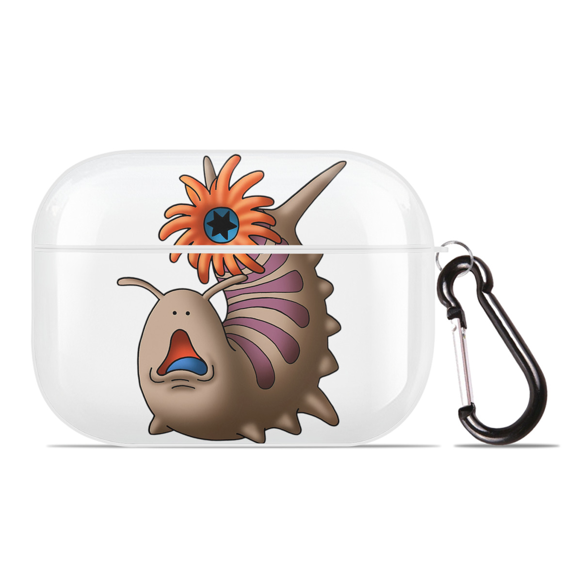 （画像用） ドラゴンクエスト Doragon Kuesuto Dragon Quest 【AirPods Pro用】ハードシェル保護ケース 耐衝撃・防指紋・カラビナ付き商品仕様