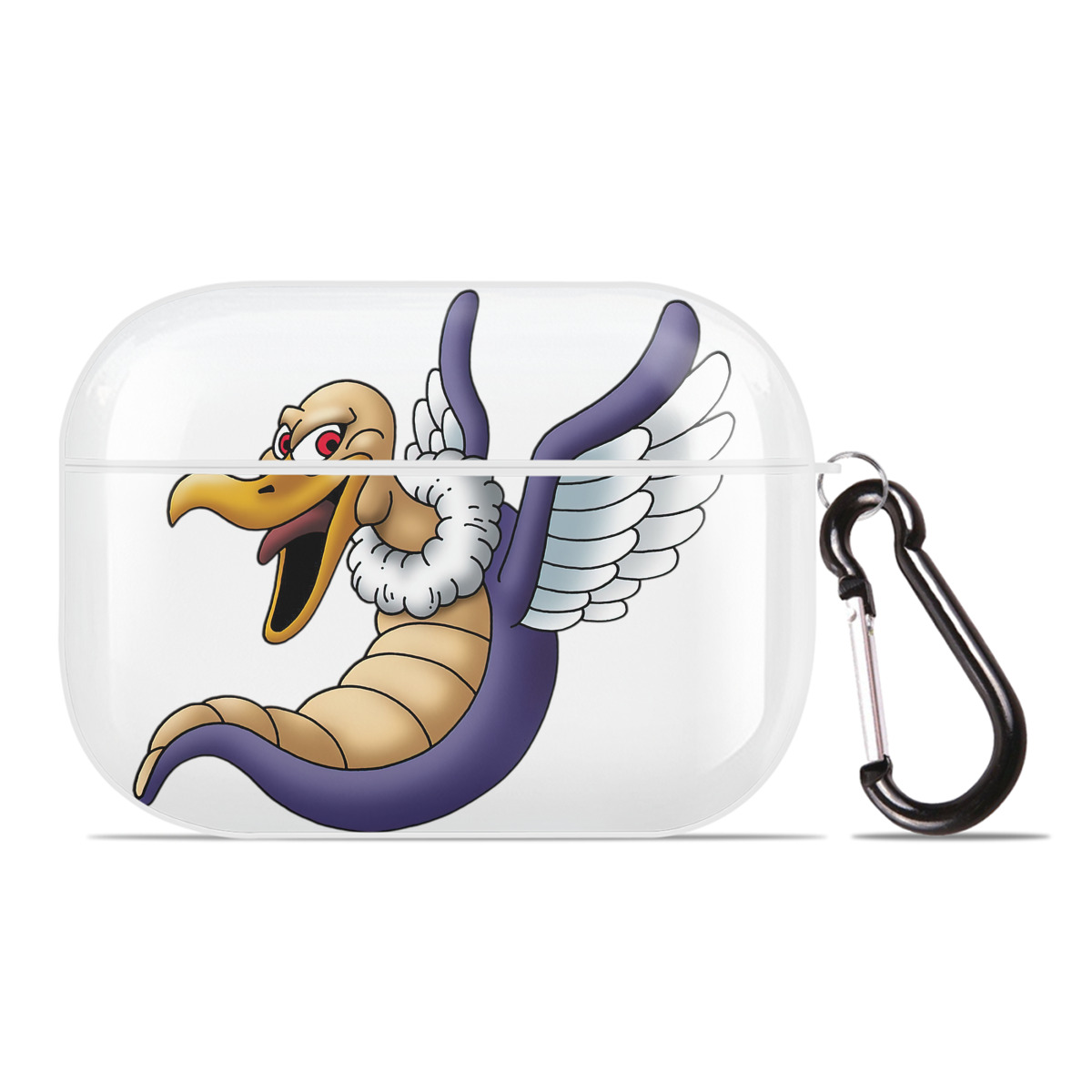 （画像用） ドラゴンクエスト Doragon Kuesuto Dragon Quest 【AirPods Pro用】ハードシェル保護ケース 耐衝撃・防指紋・カラビナ付き商品仕様