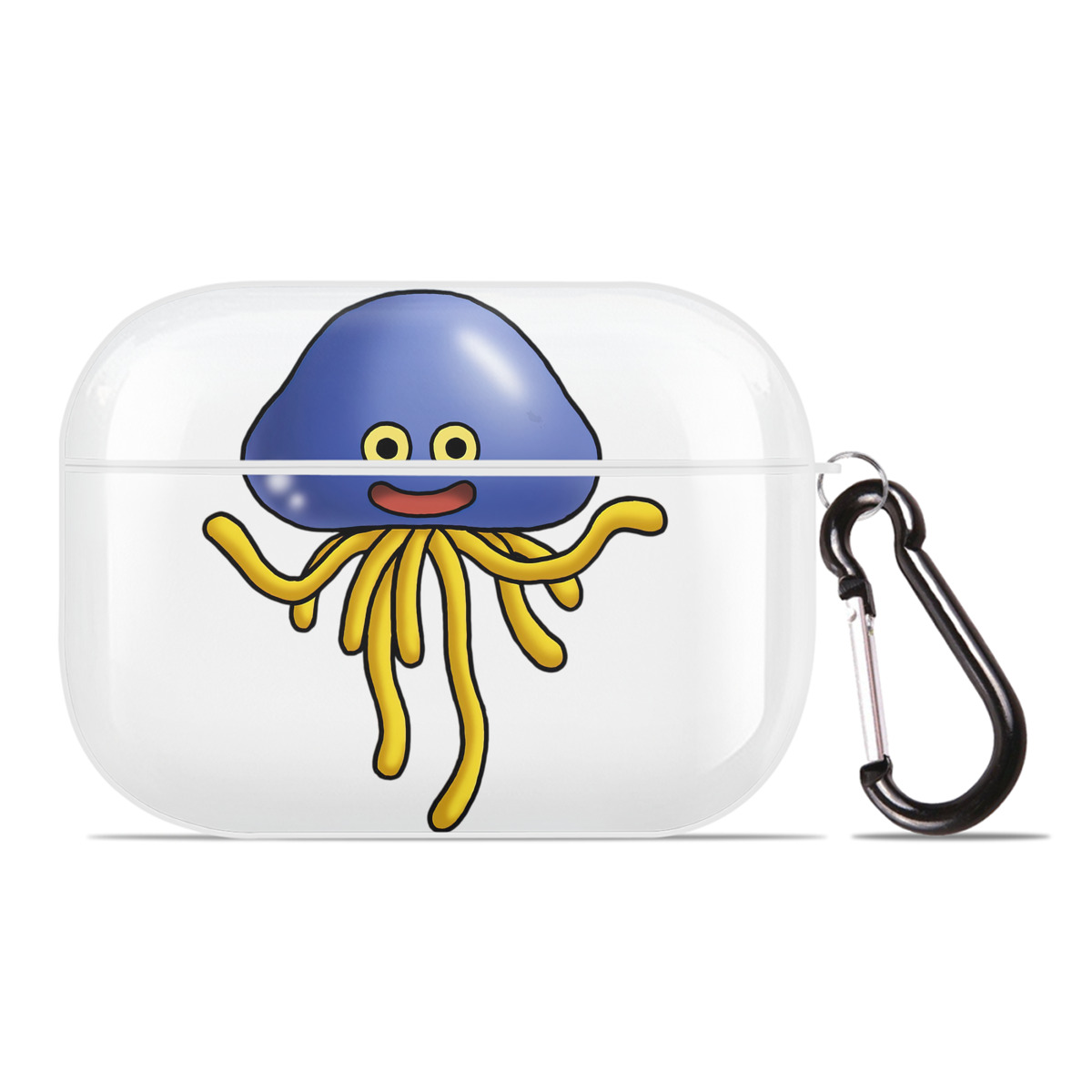（画像用） ドラゴンクエスト Doragon Kuesuto Dragon Quest 【AirPods Pro用】ハードシェル保護ケース 耐衝撃・防指紋・カラビナ付き商品仕様