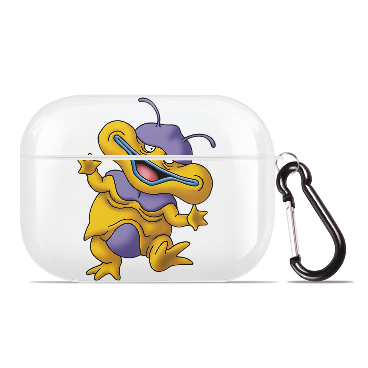 （画像用） ドラゴンクエスト Doragon Kuesuto Dragon Quest 【AirPods Pro用】ハードシェル保護ケース 耐衝撃・防指紋・カラビナ付き商品仕様