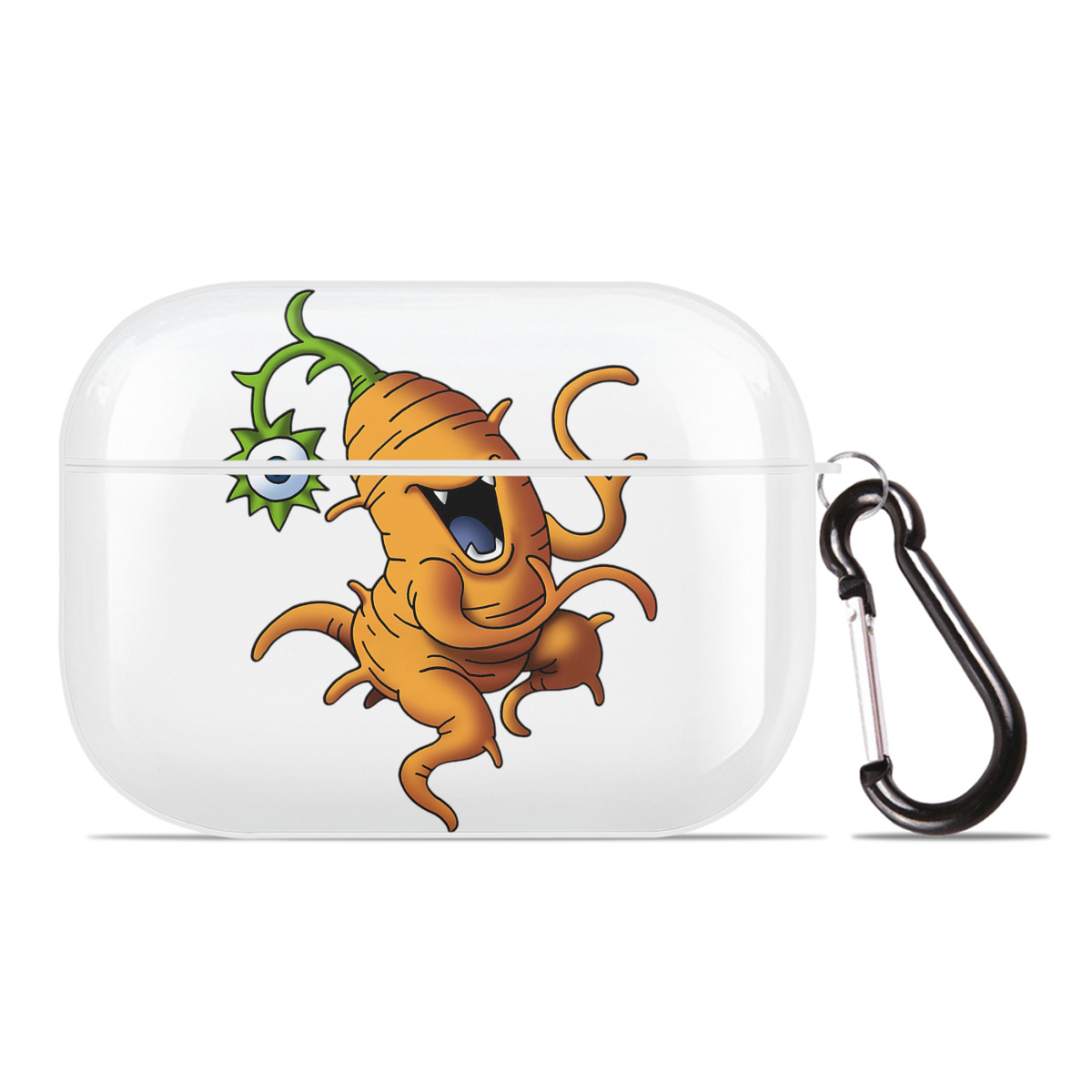 （画像用） ドラゴンクエスト Doragon Kuesuto Dragon Quest 【AirPods Pro用】ハードシェル保護ケース 耐衝撃・防指紋・カラビナ付き商品仕様