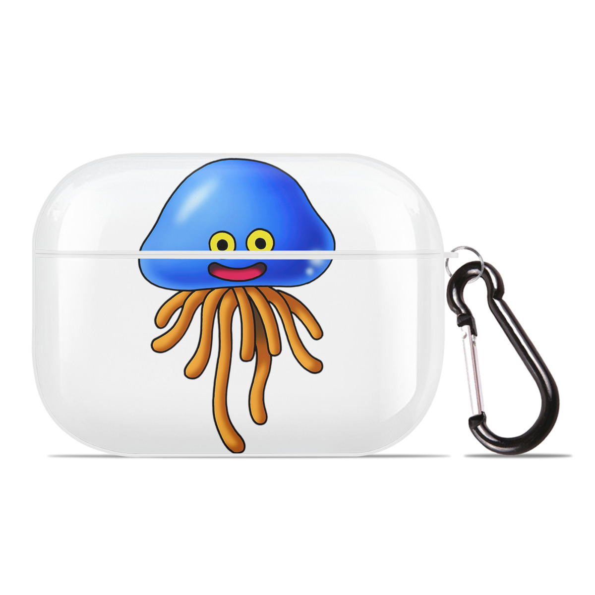 （画像用） ドラゴンクエスト Doragon Kuesuto Dragon Quest 【AirPods Pro用】ハードシェル保護ケース 耐衝撃・防指紋・カラビナ付き商品仕様