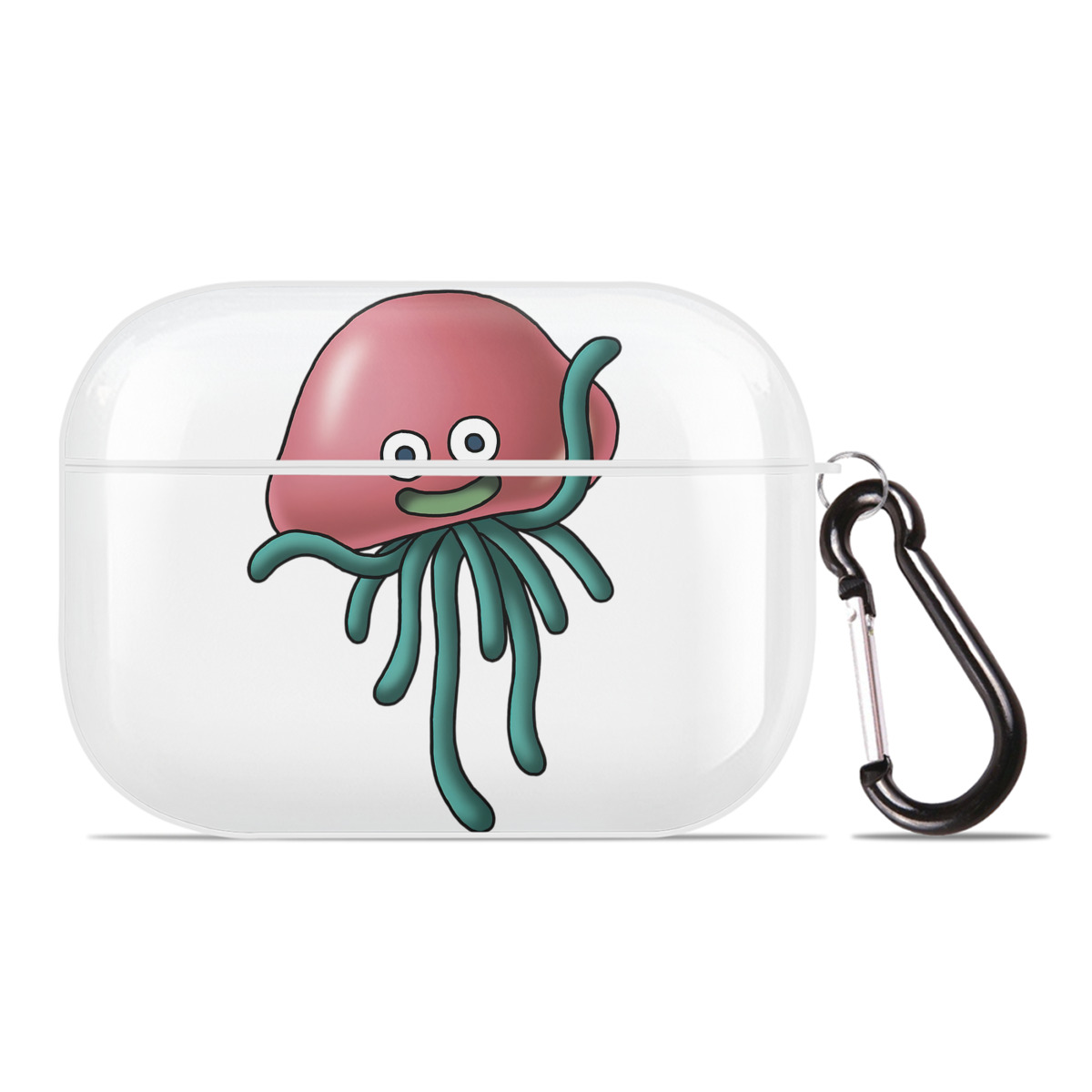 （画像用） ドラゴンクエスト Doragon Kuesuto Dragon Quest 【AirPods Pro用】ハードシェル保護ケース 耐衝撃・防指紋・カラビナ付き商品仕様