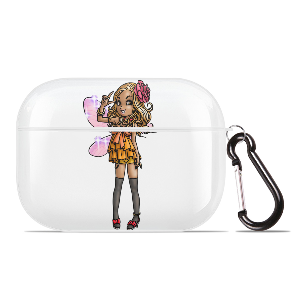 （画像用） ドラゴンクエスト Doragon Kuesuto Dragon Quest 【AirPods Pro用】ハードシェル保護ケース 耐衝撃・防指紋・カラビナ付き商品仕様