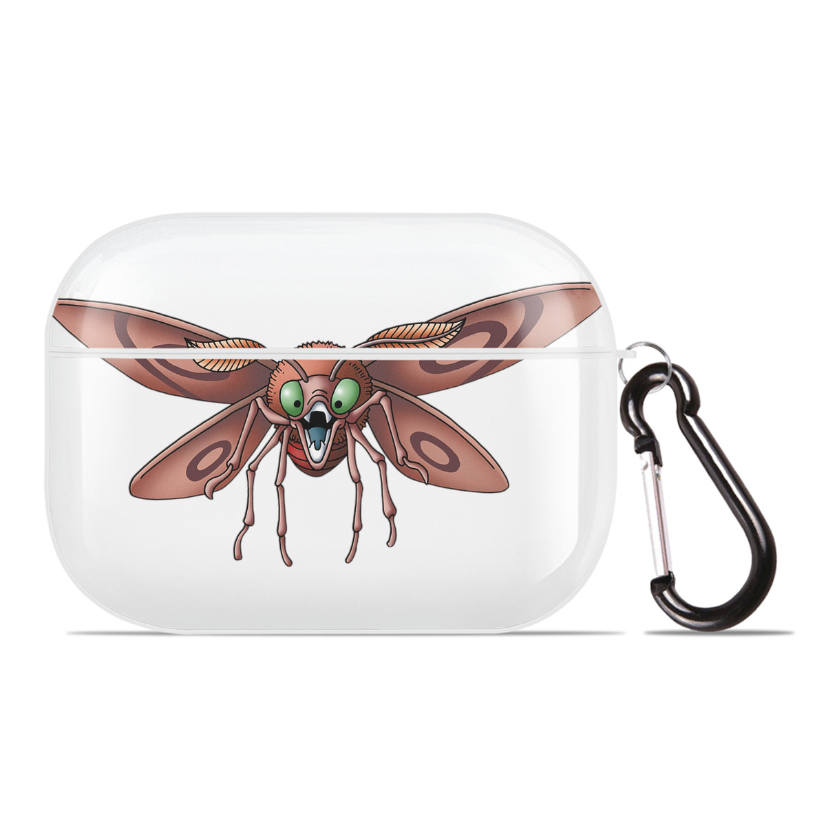 （画像用） ドラゴンクエスト Doragon Kuesuto Dragon Quest 【AirPods Pro用】ハードシェル保護ケース 耐衝撃・防指紋・カラビナ付き商品仕様