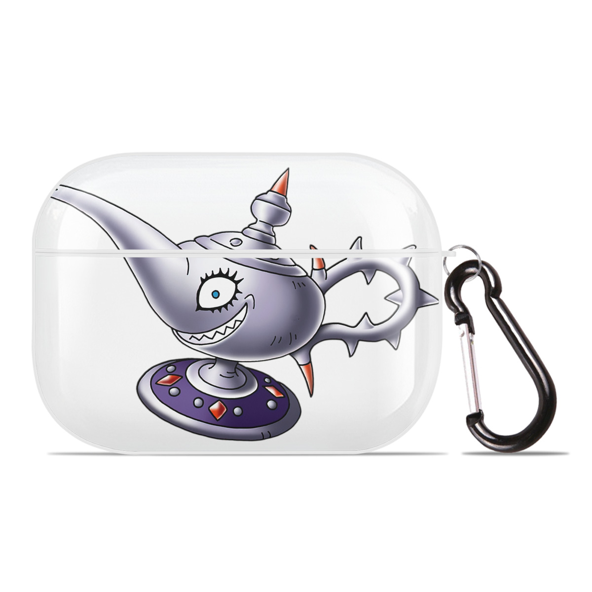 （画像用） ドラゴンクエスト Doragon Kuesuto Dragon Quest 【AirPods Pro用】ハードシェル保護ケース 耐衝撃・防指紋・カラビナ付き商品仕様