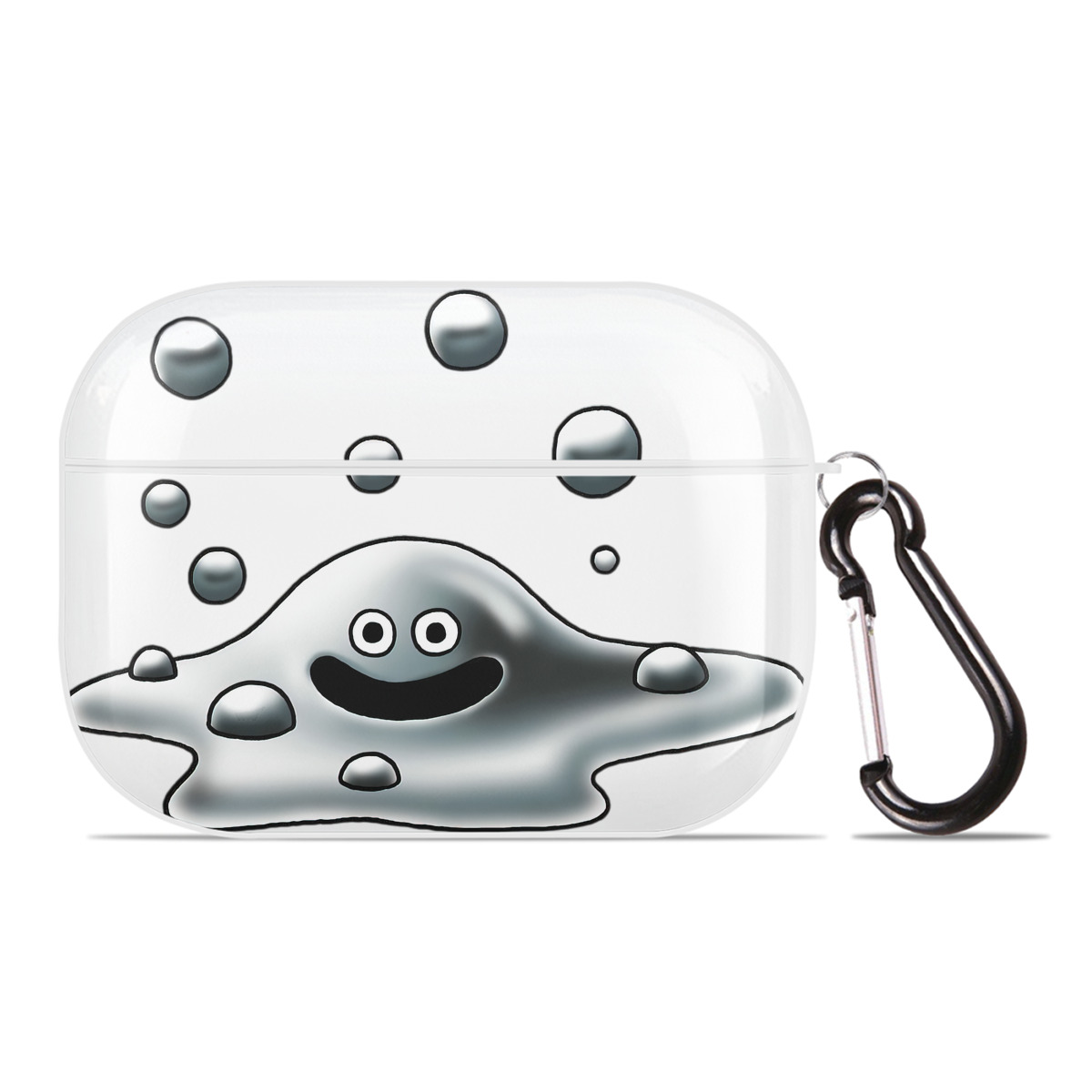 （画像用） ドラゴンクエスト Doragon Kuesuto Dragon Quest 【AirPods Pro用】ハードシェル保護ケース 耐衝撃・防指紋・カラビナ付き商品仕様