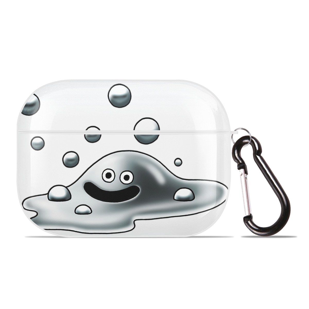 （画像用） ドラゴンクエスト Doragon Kuesuto Dragon Quest 【AirPods Pro用】ハードシェル保護ケース 耐衝撃・防指紋・カラビナ付き商品仕様