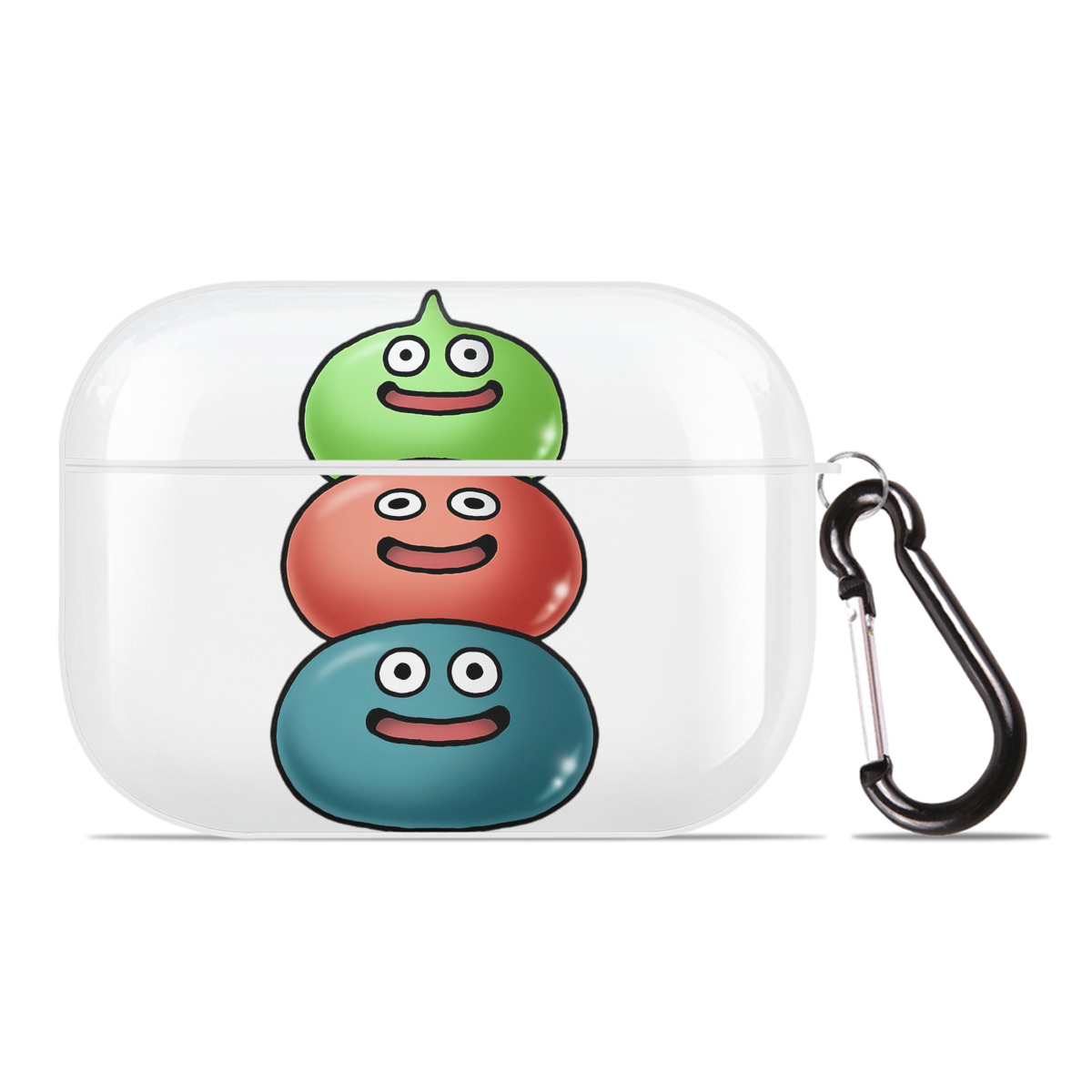 （画像用） ドラゴンクエスト Doragon Kuesuto Dragon Quest 【AirPods Pro用】ハードシェル保護ケース 耐衝撃・防指紋・カラビナ付き商品仕様