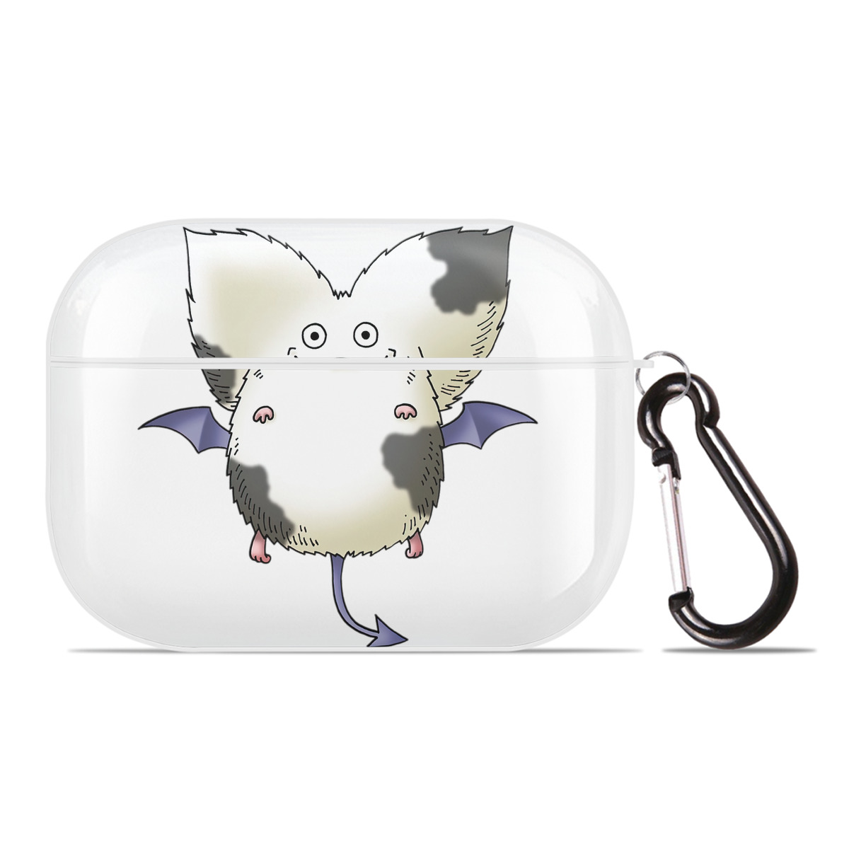 （画像用） ドラゴンクエスト Doragon Kuesuto Dragon Quest 【AirPods Pro用】ハードシェル保護ケース 耐衝撃・防指紋・カラビナ付き商品仕様