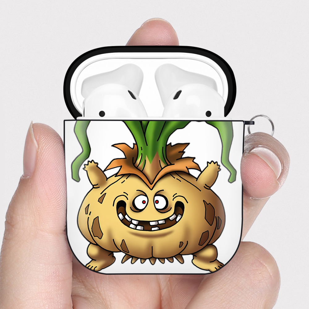 （画像用） ドラゴンクエスト Doragon Kuesuto Dragon Quest AirPods 第2世代保護ケース ハードシェル ブラック 耐衝撃・防指紋・カラビナ付き