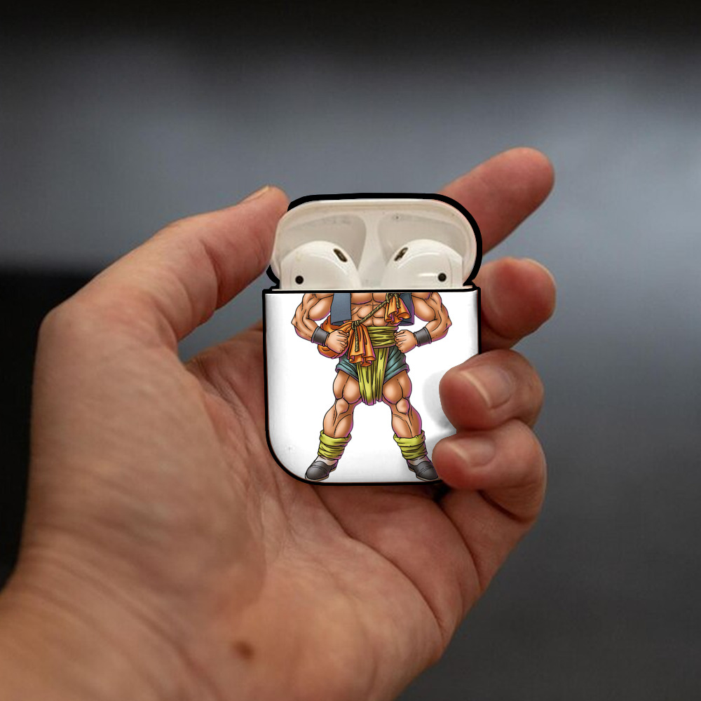 ドラゴンクエスト Doragon Kuesuto Dragon Quest AirPods 第2世代保護ケース ハードシェル ブラック 耐衝撃・防指紋・カラビナ付き