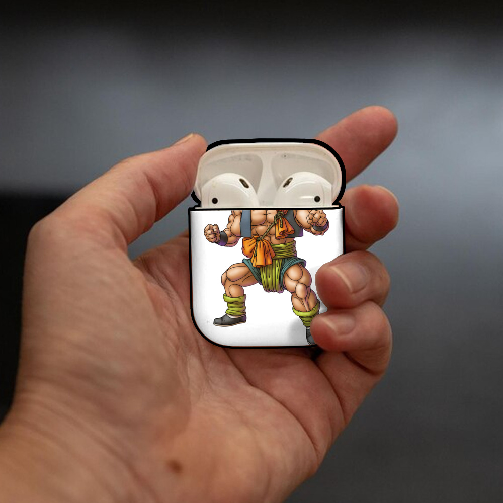ドラゴンクエスト Doragon Kuesuto Dragon Quest AirPods 第2世代保護ケース ハードシェル ブラック 耐衝撃・防指紋・カラビナ付き