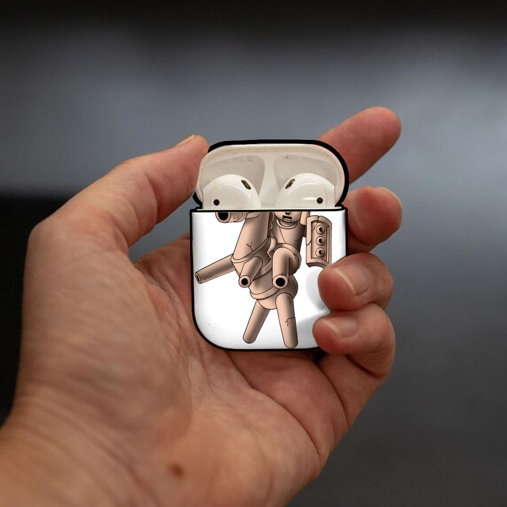 ドラゴンクエスト Doragon Kuesuto Dragon Quest AirPods 第2世代保護ケース ハードシェル ブラック 耐衝撃・防指紋・カラビナ付き