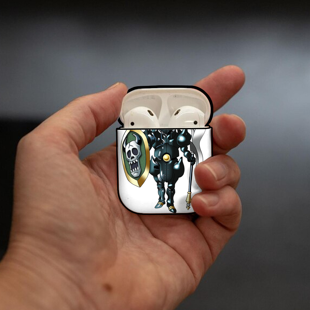ドラゴンクエスト Doragon Kuesuto Dragon Quest AirPods 第2世代保護ケース ハードシェル ブラック 耐衝撃・防指紋・カラビナ付き