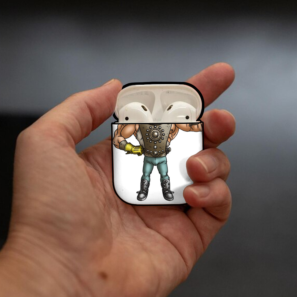 ドラゴンクエスト Doragon Kuesuto Dragon Quest AirPods 第2世代保護ケース ハードシェル ブラック 耐衝撃・防指紋・カラビナ付き