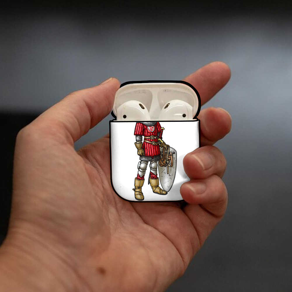 ドラゴンクエスト Doragon Kuesuto Dragon Quest AirPods 第2世代保護ケース ハードシェル ブラック 耐衝撃・防指紋・カラビナ付き
