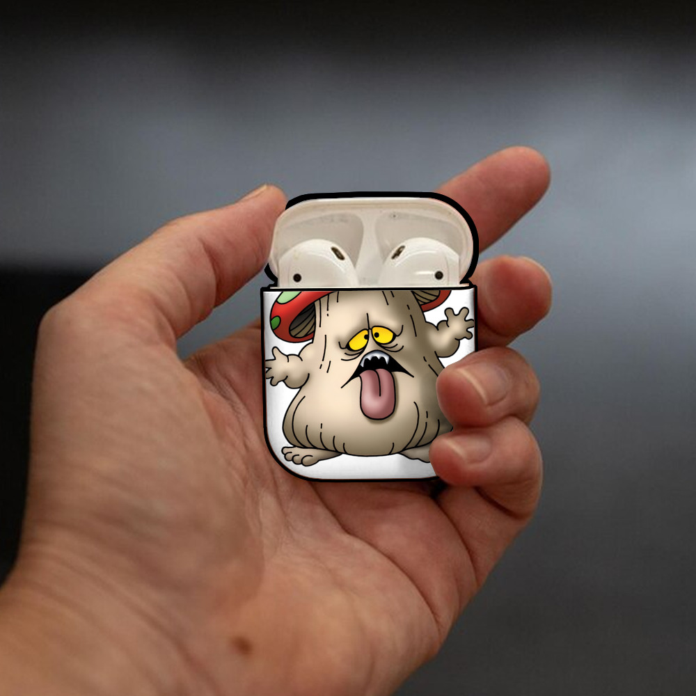 ドラゴンクエスト Doragon Kuesuto Dragon Quest AirPods 第2世代保護ケース ハードシェル ブラック 耐衝撃・防指紋・カラビナ付き
