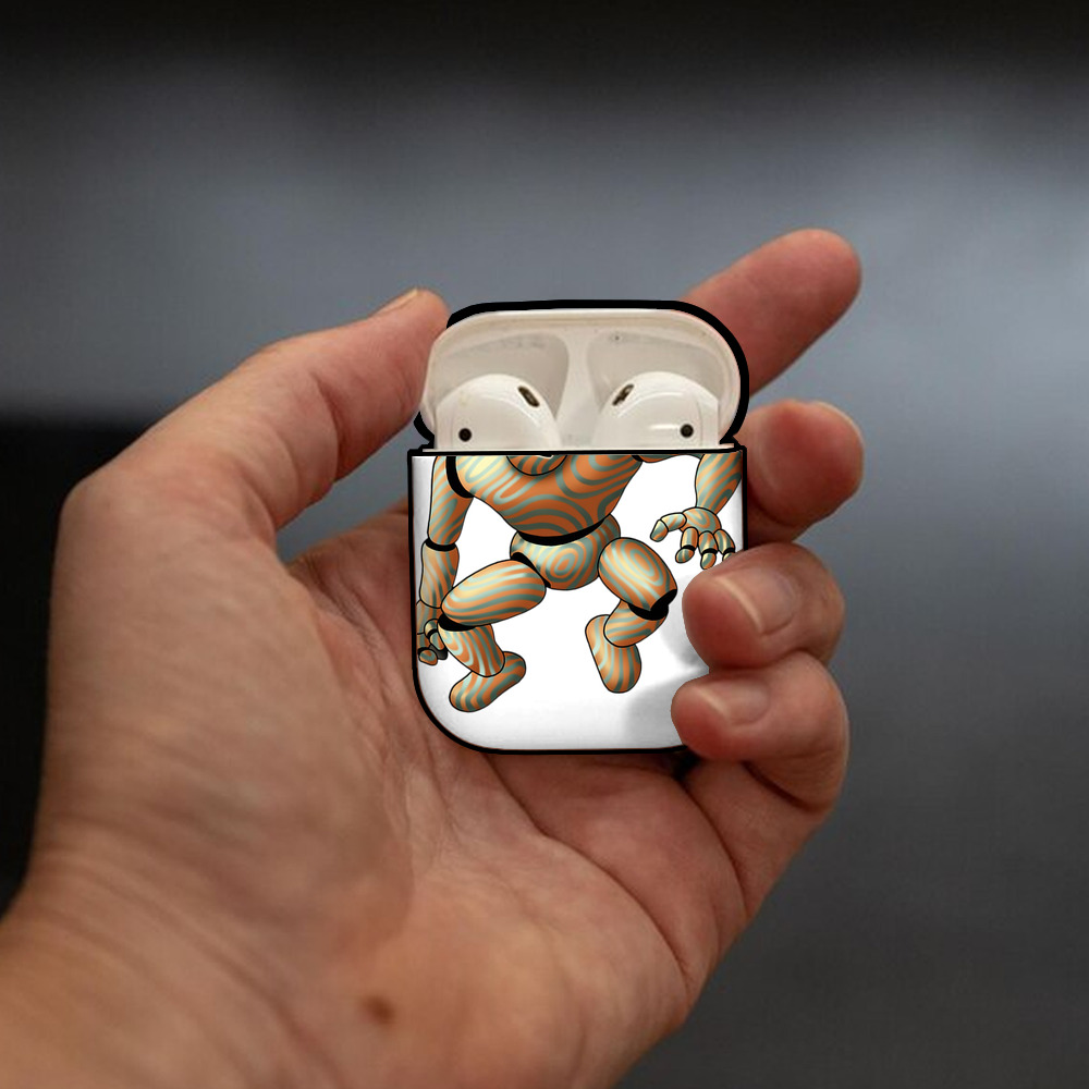 ドラゴンクエスト Doragon Kuesuto Dragon Quest AirPods 第2世代保護ケース ハードシェル ブラック 耐衝撃・防指紋・カラビナ付き