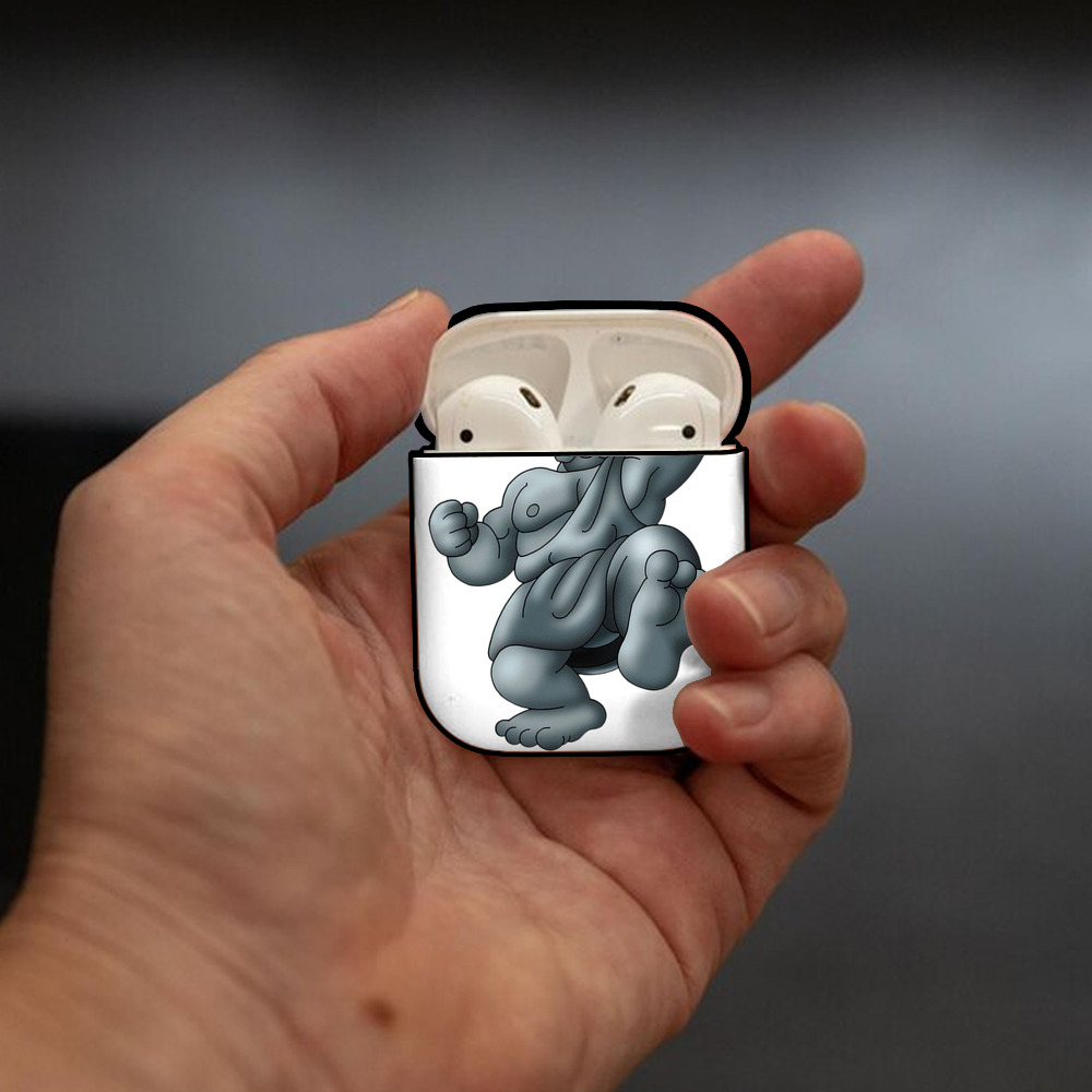 ドラゴンクエスト Doragon Kuesuto Dragon Quest AirPods 第2世代保護ケース ハードシェル ブラック 耐衝撃・防指紋・カラビナ付き