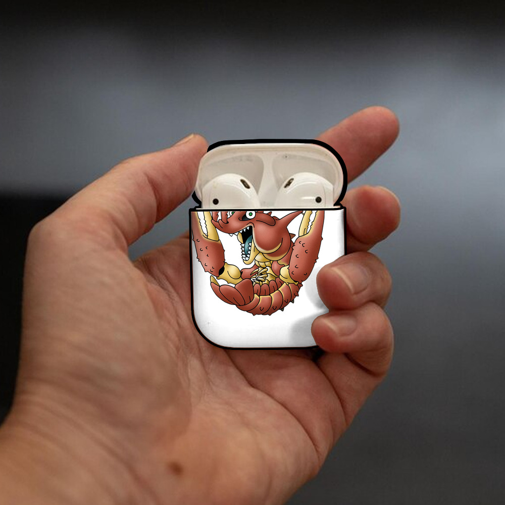ドラゴンクエスト Doragon Kuesuto Dragon Quest AirPods 第2世代保護ケース ハードシェル ブラック 耐衝撃・防指紋・カラビナ付き